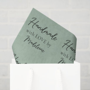 Handmade Product Knitting Artisan Crafts Sage Tissue Paper