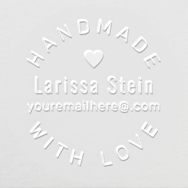 handmade product made with love embosser (Design)