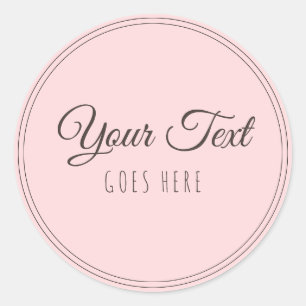 Handmade Product Simple Trendy Modern Classic Round Sticker