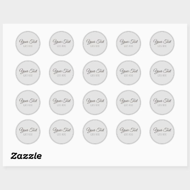 Handmade Product Simple Trendy Modern Classic Round Sticker (Sheet)