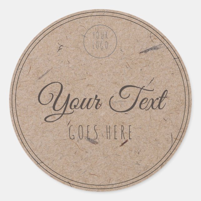 Handmade Product Simple Trendy Modern Classic Round Sticker (Front)