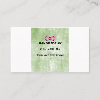 Handmade Product Vintage Floral Gold Business Card
