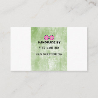 Handmade Product Vintage Floral Gold Business Enclosure Card
