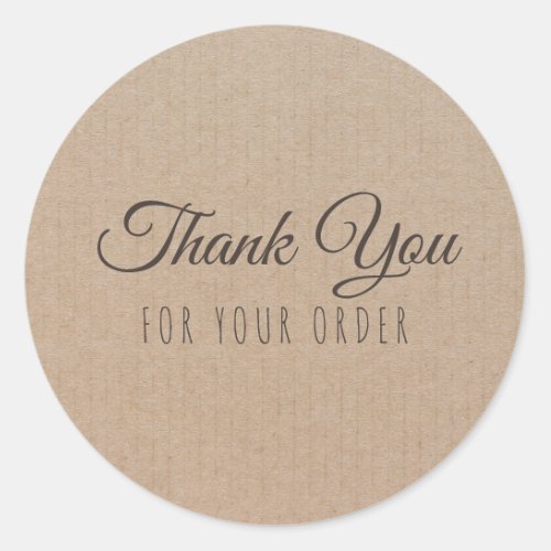 Handmade Product Vintage Simple Thank You Sticker