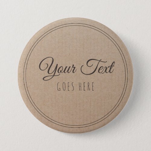 Handmade Product Vintage Simple Trendy Kraft Paper Button