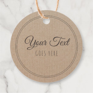 Handmade Product Vintage Simple Trendy Kraft Paper Favor Tags