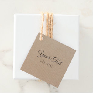 Handmade Product Vintage Simple Trendy Kraft Paper Favor Tags