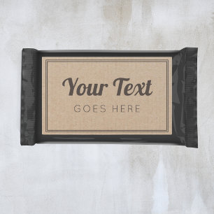 Handmade Product Vintage Simple Trendy Kraft Paper Rectangular Sticker