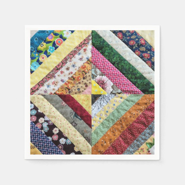 Handmade Quilt Pattern Napkins (Front)