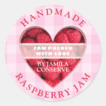 Handmade Raspberry Jam Classic Round Sticker