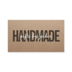 Handmade rustic brown kraft vintage white script