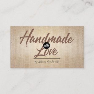 Handmade Rustic Kraft Business Card