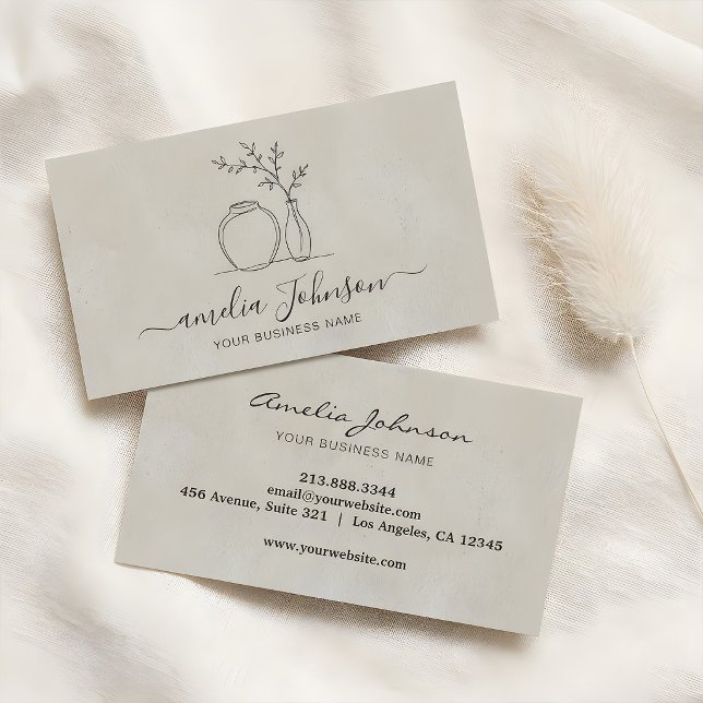 Handmade Sculptor & Pottery Ceramic Artist Business Card (Creator Uploaded)