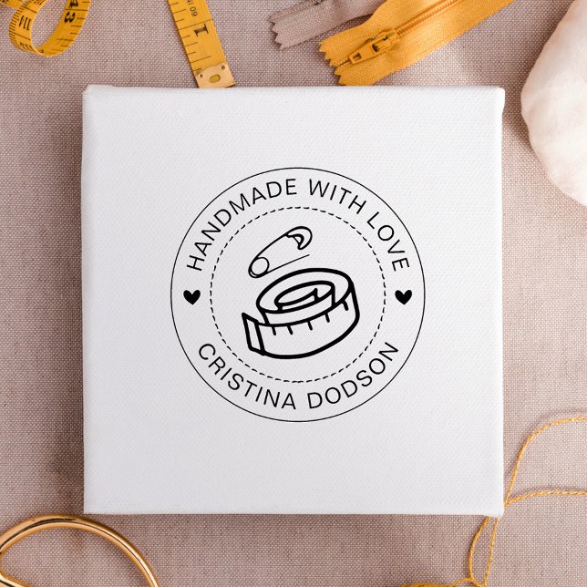 Handmade Sewing Custom Name Circle Stamp (Creator Uploaded)