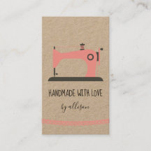 handmade sewing machine custom boutique typography