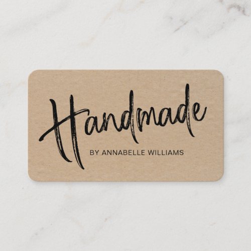 Handmade  Simple Kraft Texture  Business Card