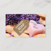 Handmade Soap Lavender Business Card (Front)