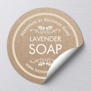 No2 Handmade Soap Making Labels x36 adhesive vinyl Stickers Natural  ingredients