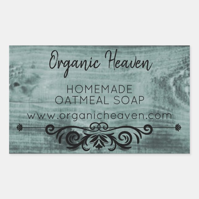 Handmade Soap Rustic Wood Country Product Label (Front)
