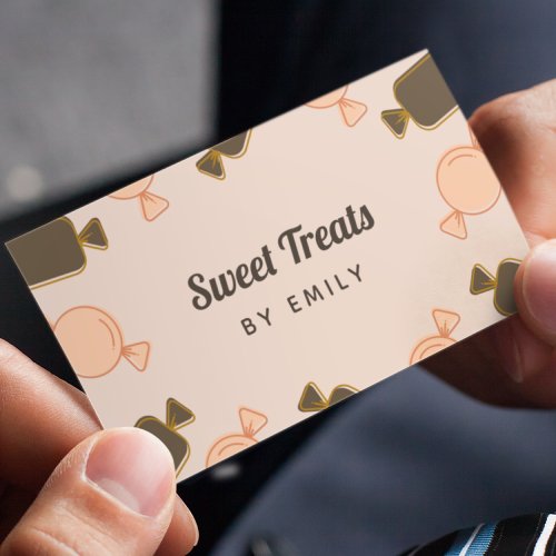 Handmade Social Media Baking Sweet Treats Candy Business Card