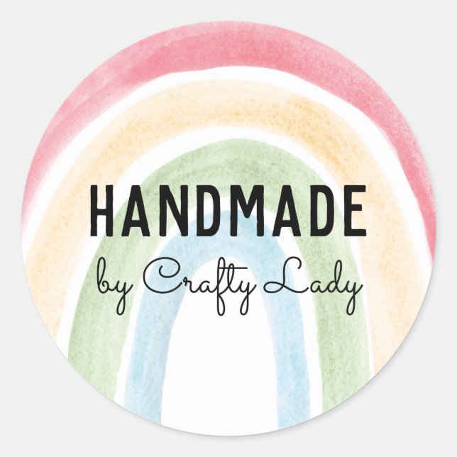 Handmade Sticker - Rainbow (Front)