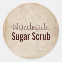 Handmade Sugar Scrub Classic Round Sticker