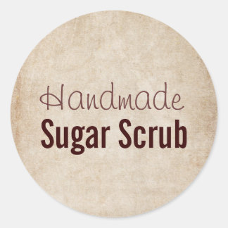Handmade Sugar Scrub Classic Round Sticker