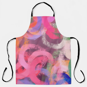 Handmade surreal abstract pattern. Modern artistic Apron