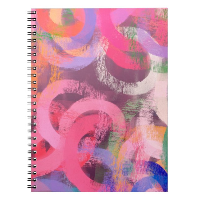 Handmade surreal abstract pattern. Modern artistic Notebook (Front)