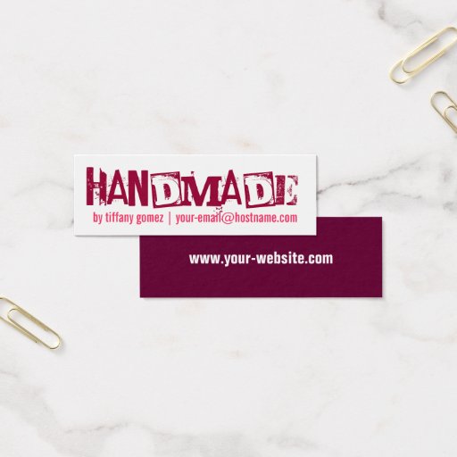 Customizable Handmade Tag Business Cards