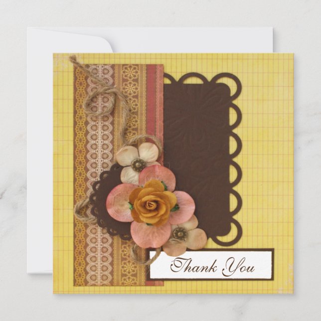 Handmade thank you card (Front)