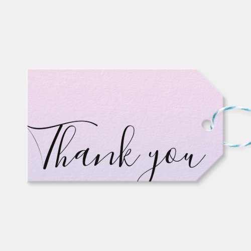 Handmade thank you minimalist modern pastel gift tags