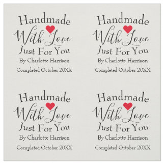 Handmade Uncut Personalized Quilt Sewing Labels Fa Fabric