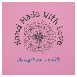 Handmade Uncut Personalized Quilt Sewing Labels  Fabric