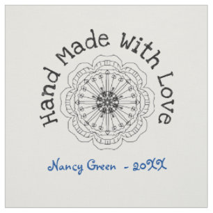 Handmade Uncut Personalized Quilt Sewing Labels Fabric