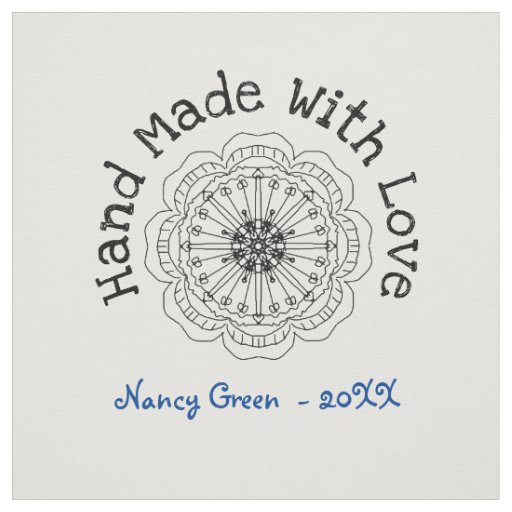 Handmade Uncut Personalized Quilt Sewing Labels Fabric