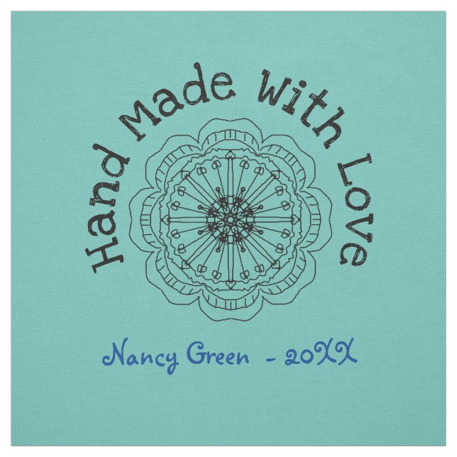 Handmade Uncut Personalized Quilt Sewing Labels  Fabric (Swatch)