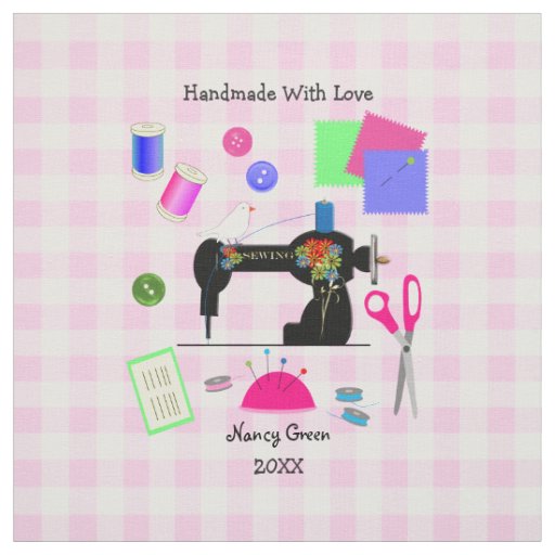 Handmade Uncut Personalized Quilt Sewing Labels Fabric