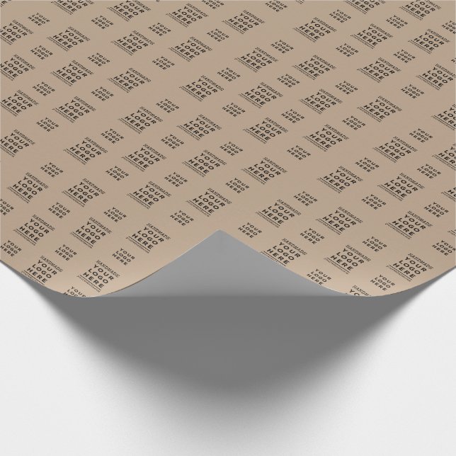 Handmade Website Your Business Logo Wrapping Paper (Corner)