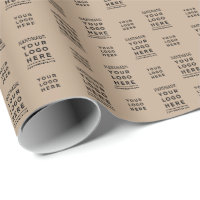 Modern Deep Forest Green Minimalist Monogram Wrapping Paper