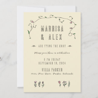 Handmade Wedding Invitation
