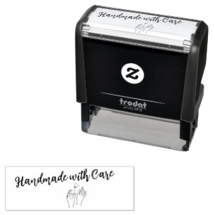 Handmade With Care Custom Self-inking Stamp