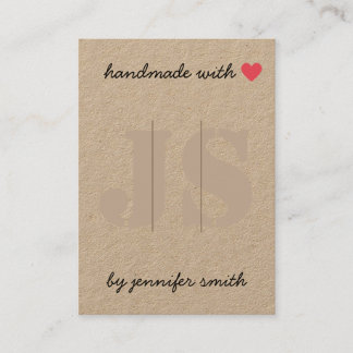 Handmade with Heart Hair Clips Display Card Holder