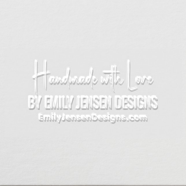 Handmade With Love #6 Business Name Website URL Embosser (Design)