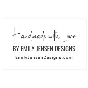 Handmade With Love #6 Business Name Website URL Self-inking Stamp