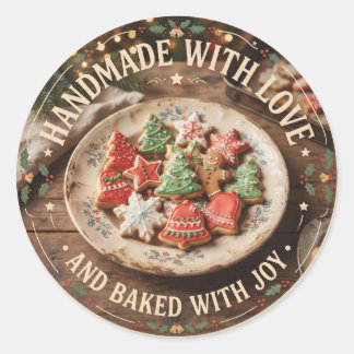 Handmade with Love | Baked with Love Sugar Cookies Classic Round Sticker