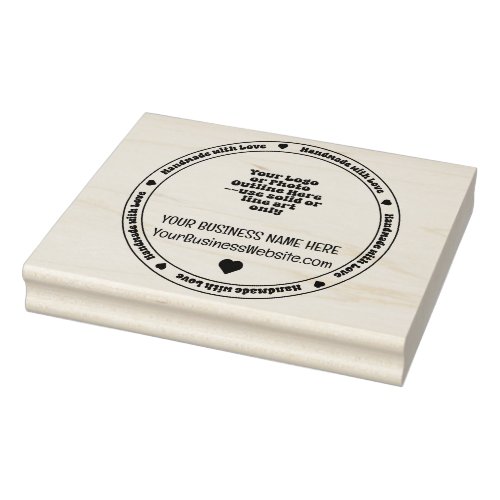 Handmade with Love Business Promo _ Monochromatic Rubber Stamp