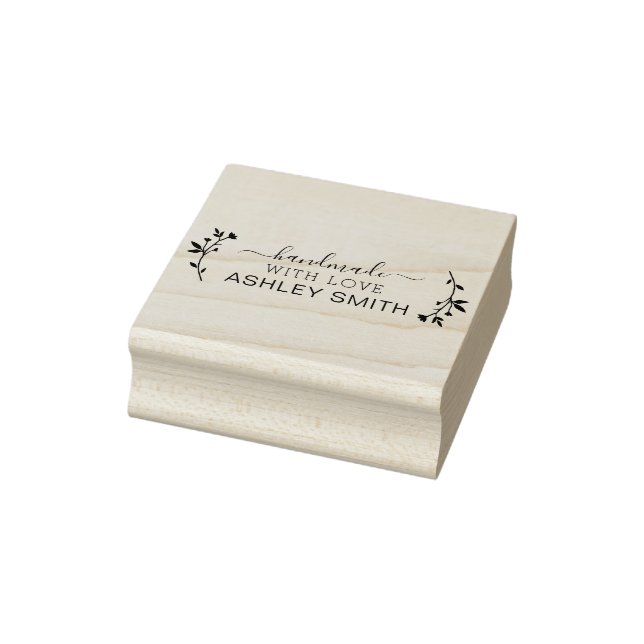 Handmade With Love Business Rubber Stamp (Stamp)
