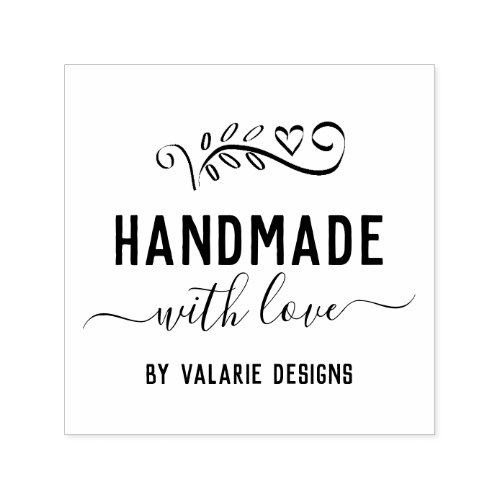 Handmade with Love Business Self_inking Stamp