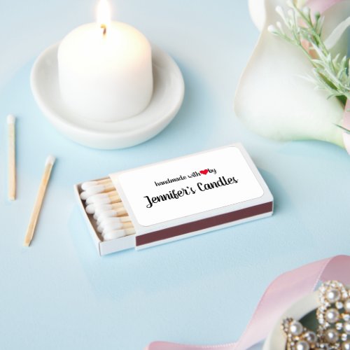 Handmade with Love by Candle Maker Matchboxes